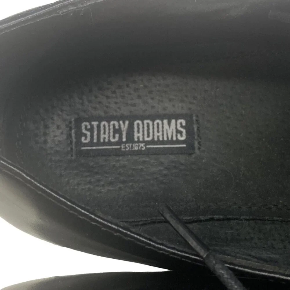 STACY ADAMS‎ Men Oxford Shoes Abbott Cap Toe Size 10 Black Business Casual